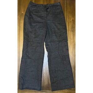 Herman Geist Wool Blend Career Pants Womens Size 12 Gray Made in Italy